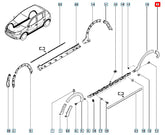 Sandero Çamurluk Ağzı Kaplama Plastiği Şema